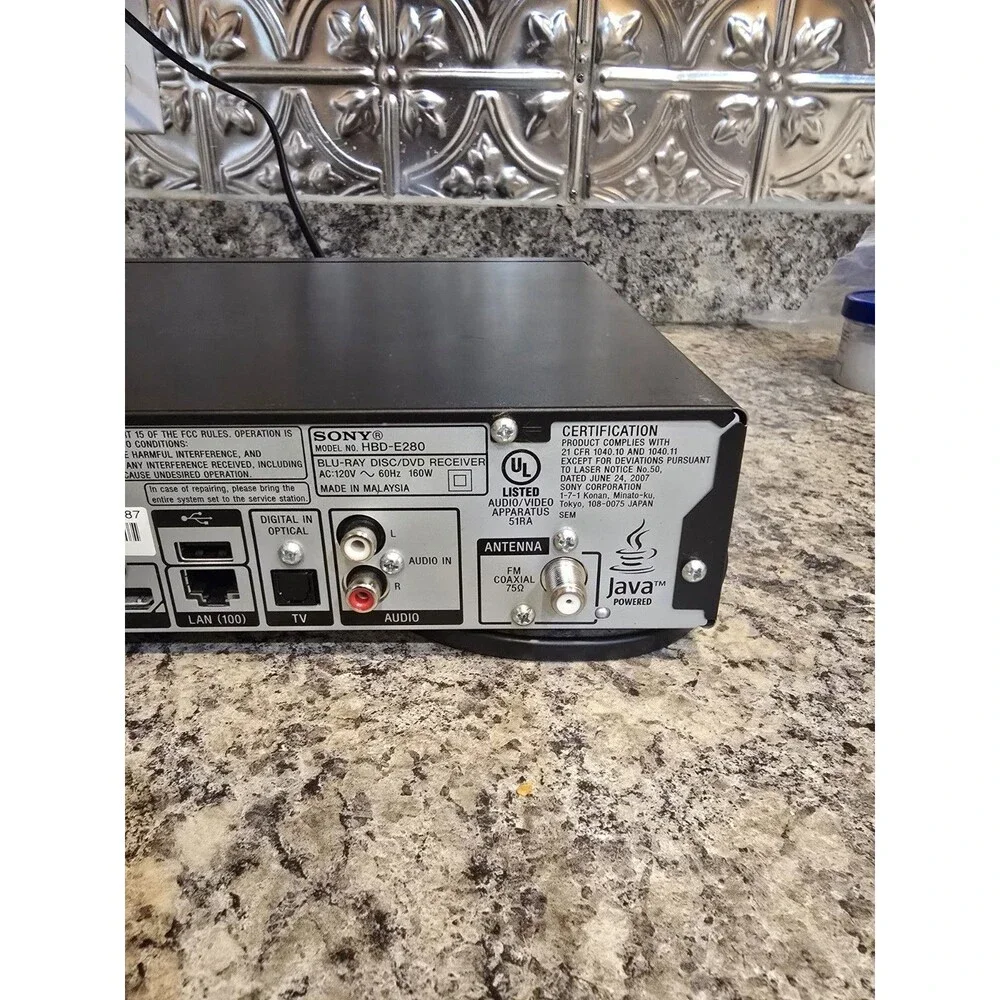 Sony BDV-E280 3D Blu-Ray DVD Home Theater System w/ Remote Tested